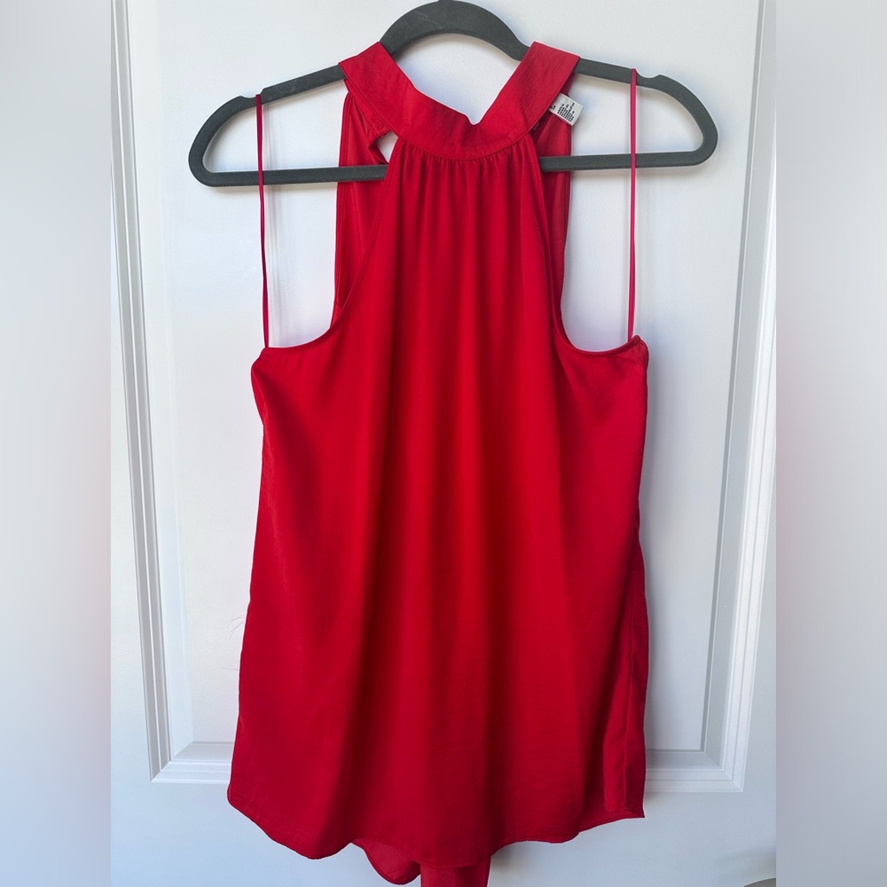 Halston Red Blouse